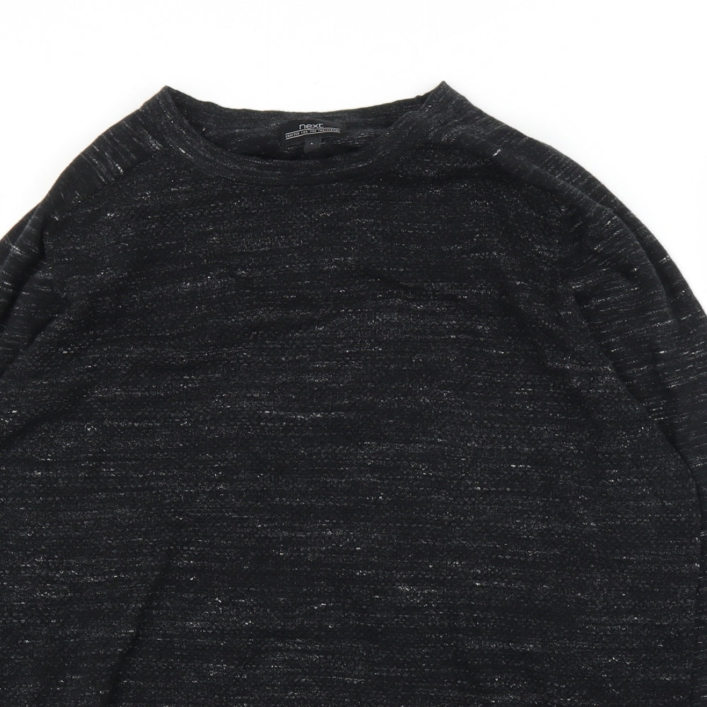 NEXT Mens Black   Pullover Jumper Size L