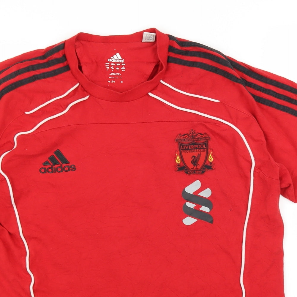 adidas Mens Red    T-Shirt Size M