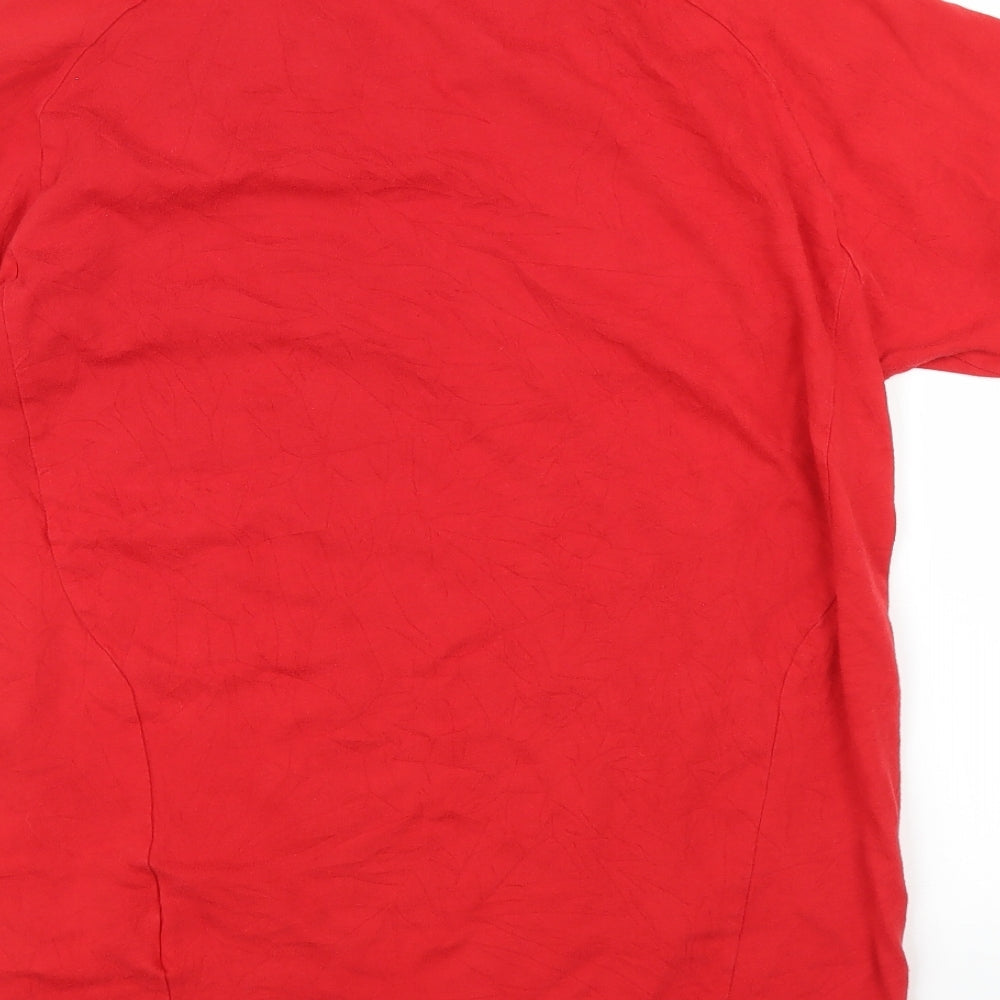 adidas Mens Red    T-Shirt Size M