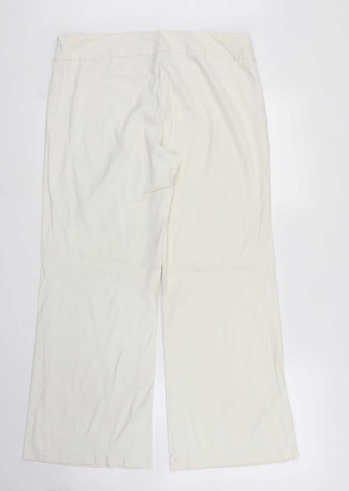 Preworn Womens White   Trousers  Size 32 in L26 in