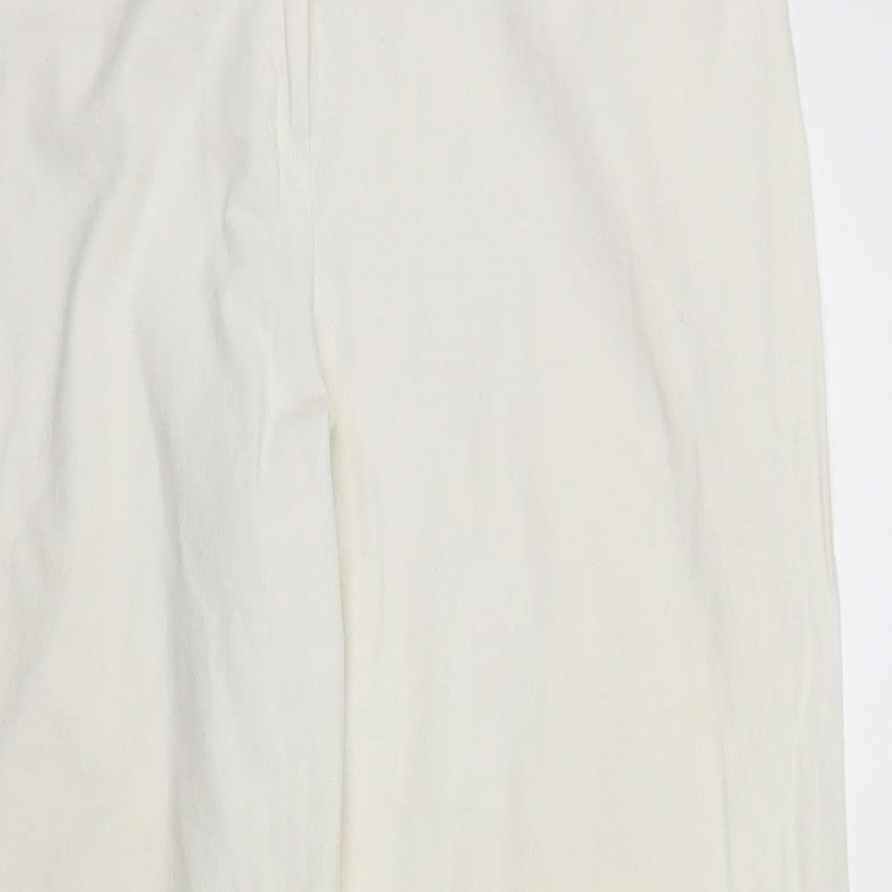 Preworn Womens White   Trousers  Size 32 in L26 in