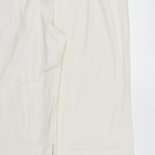 Preworn Womens White   Trousers  Size 32 in L26 in