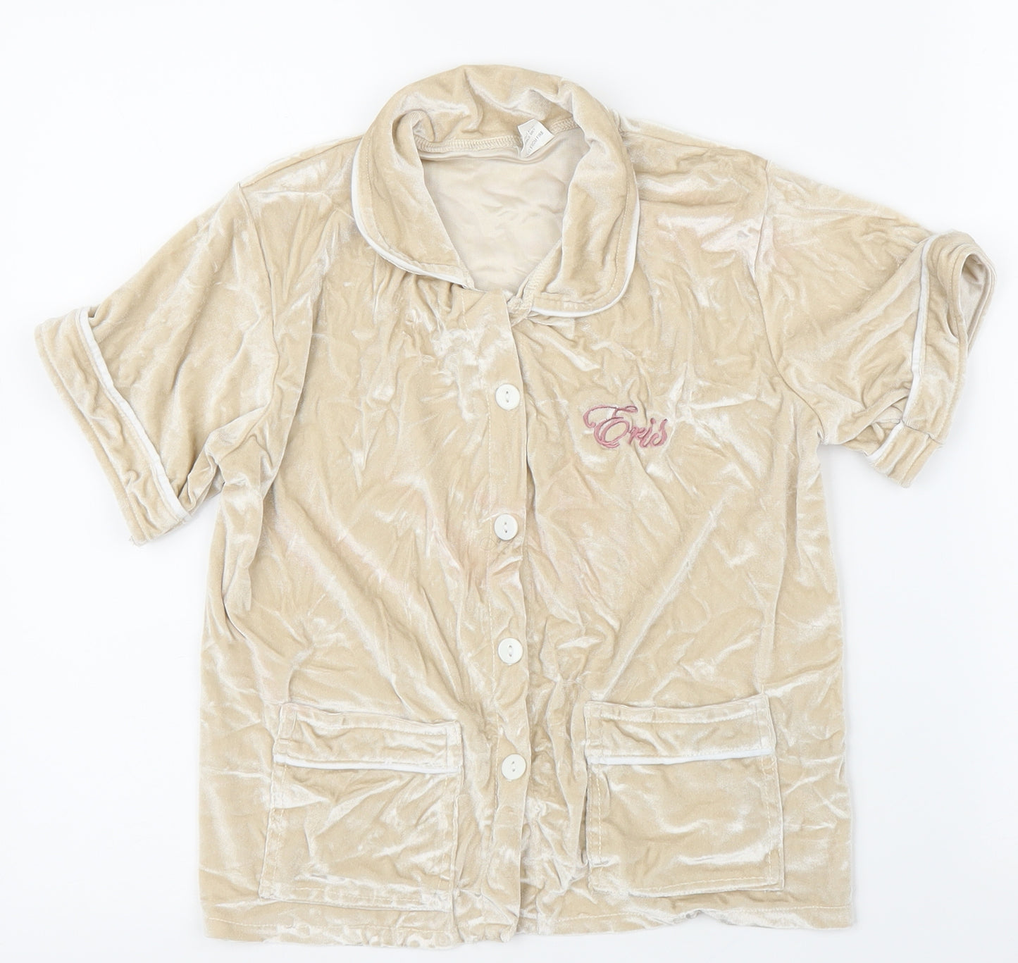Winter Roes Girls Beige  Velvet Top Pyjama Top Size 9-10 Years