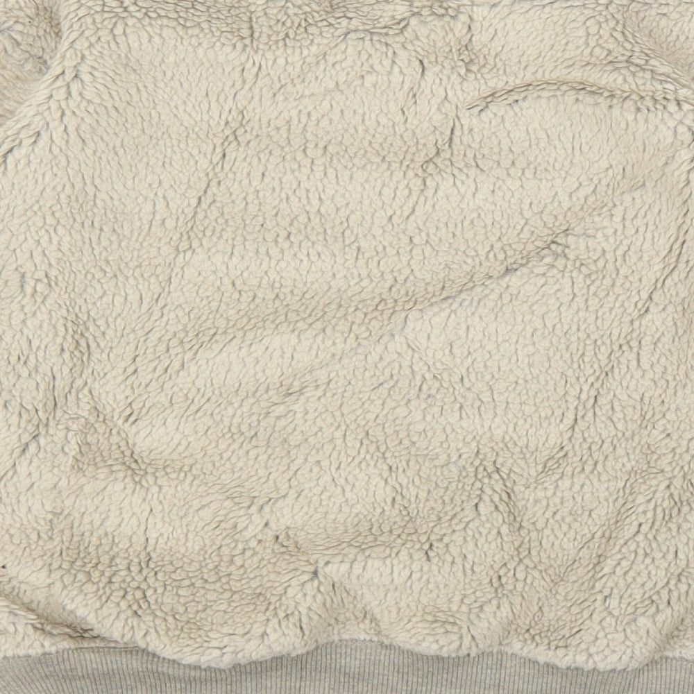 Zara Girls Beige  Fleece Pullover Jumper Size 9 Years