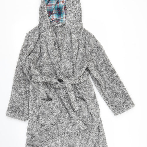 George Boys Grey Solid   Robe Size 11 Years