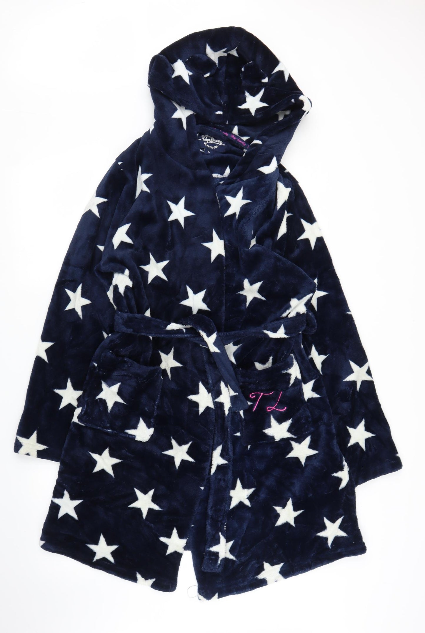 Tokyo Laundry Womens Blue Solid  Capri Robe Size S  - Stars