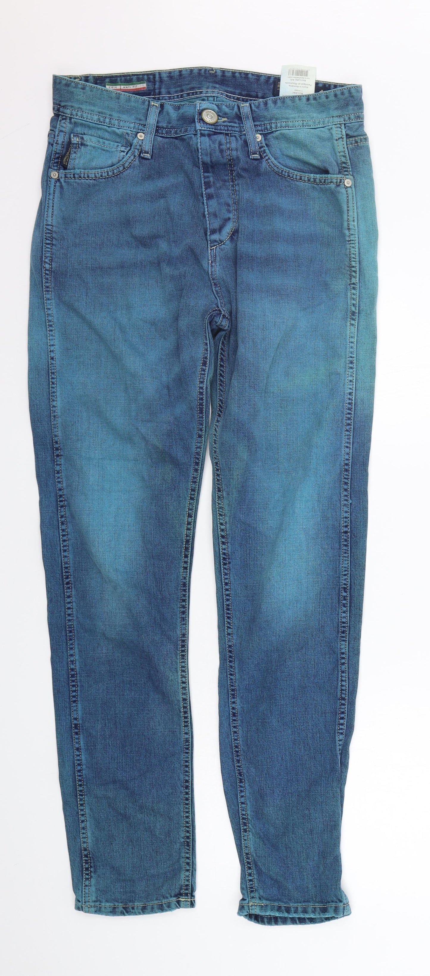 JACK AND JONES Mens Blue   Straight Jeans Size 29 in L32 in