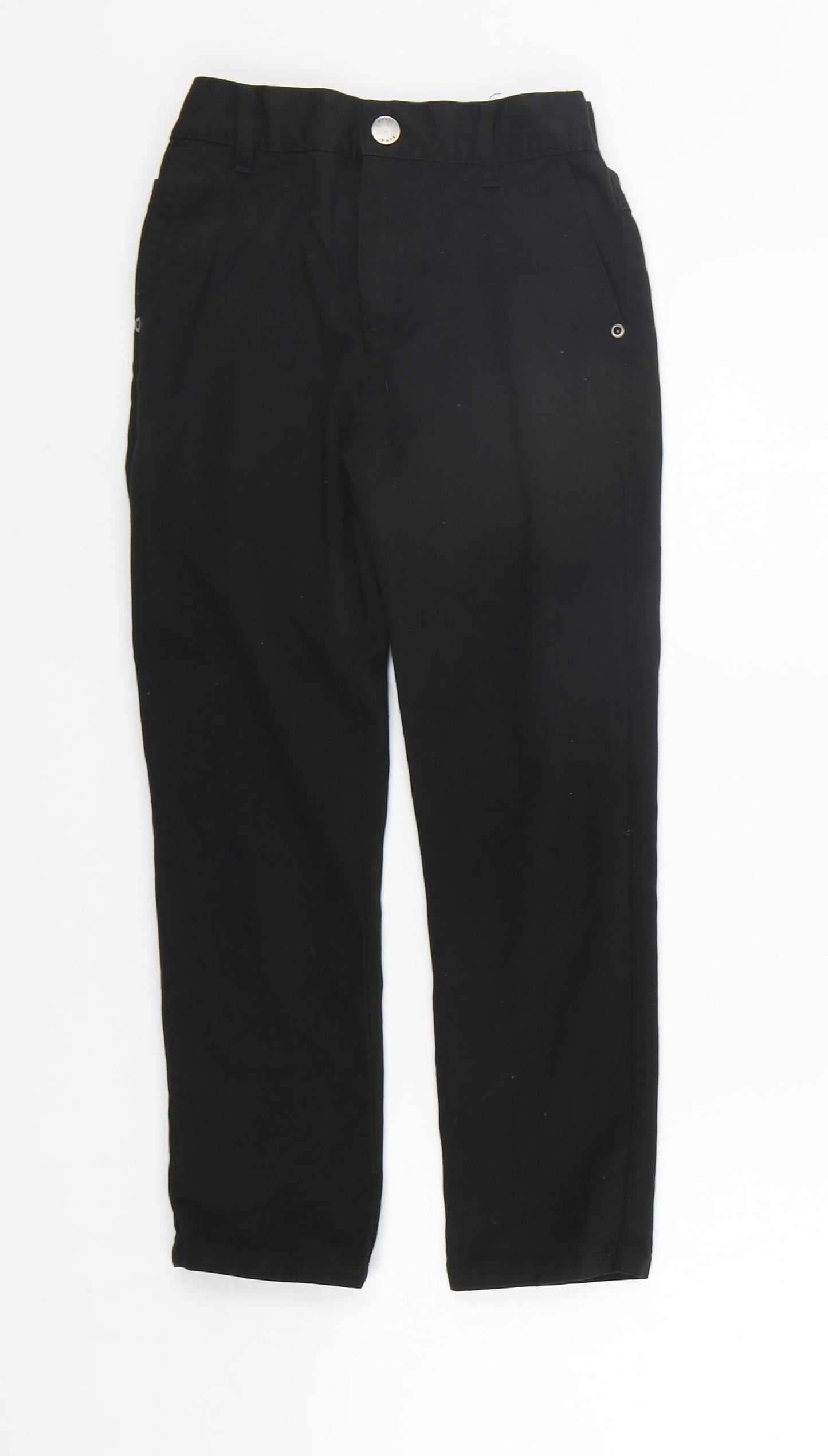 NEXT Girls Black   Chino Trousers Size 8 Years
