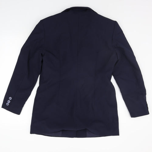 Preworn Womens Blue   Jacket Suit Jacket Size 14