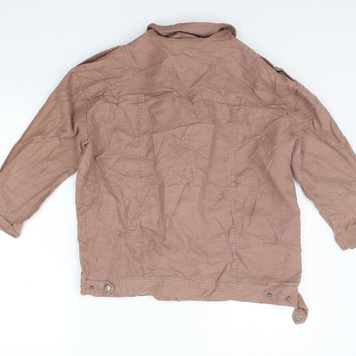 WAREHOSUE Womens Beige   Jacket Coat Size 10