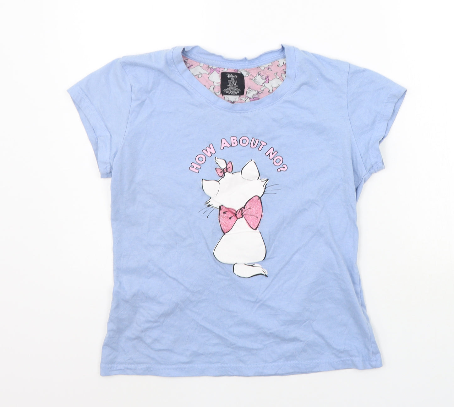 Disney Womens Blue   Basic T-Shirt Size M  - DISNEY