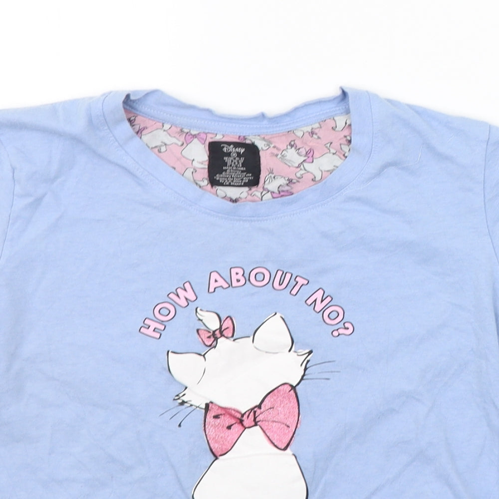 Disney Womens Blue   Basic T-Shirt Size M  - DISNEY