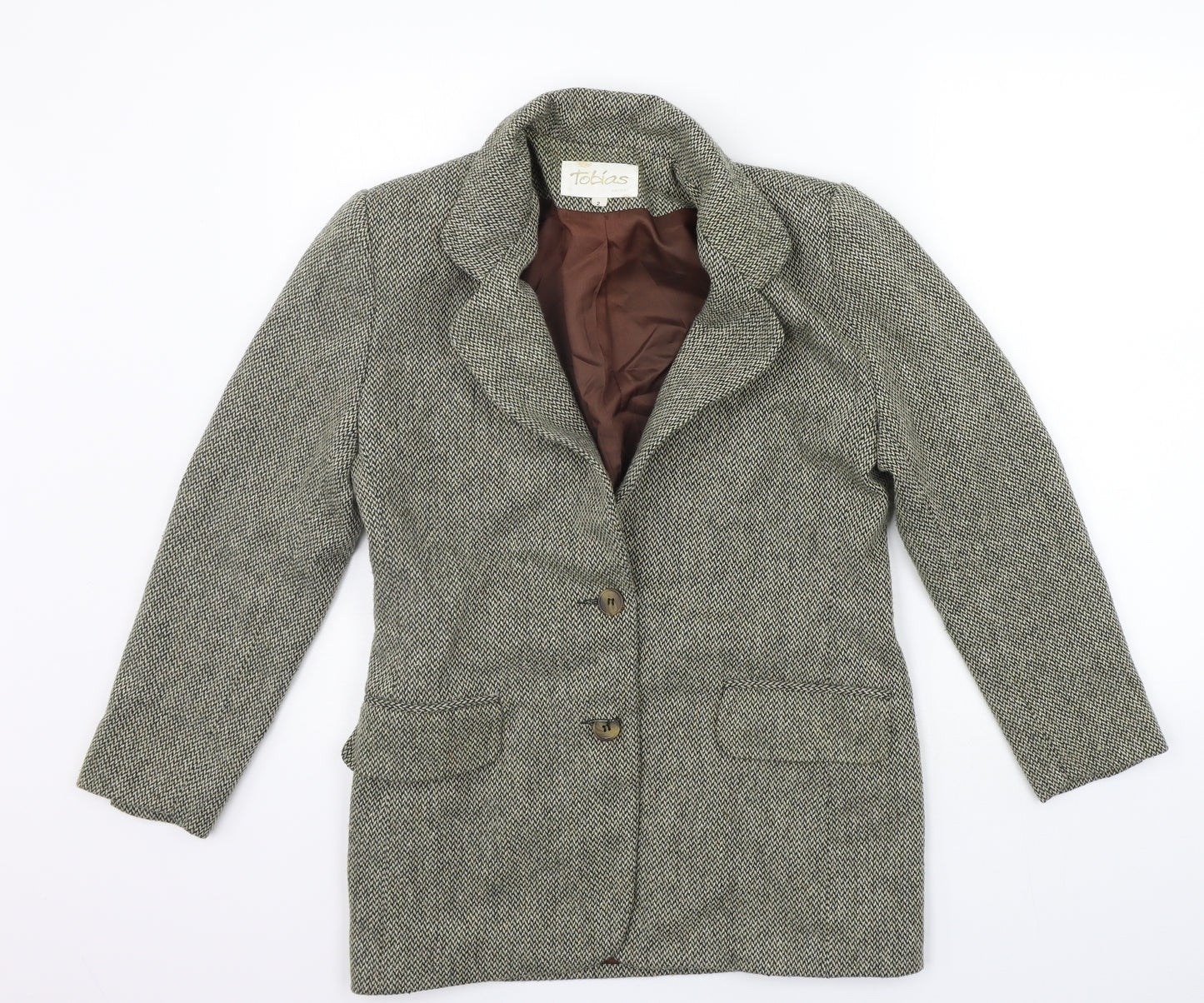 TOBIAS Womens Beige   Jacket Coat Size M