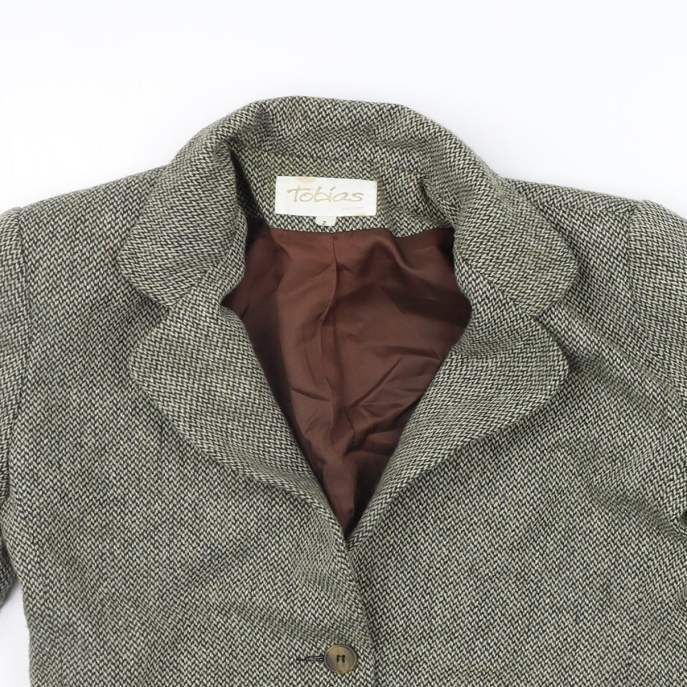 TOBIAS Womens Beige   Jacket Coat Size M