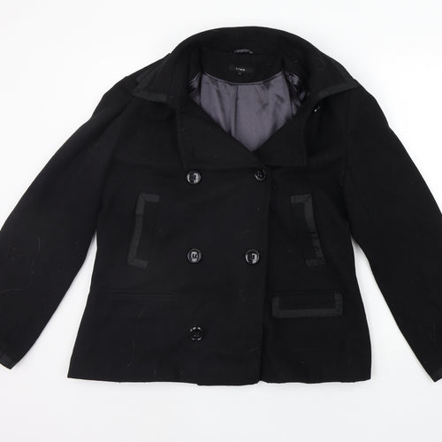 Linea Womens Black   Jacket Coat Size 16