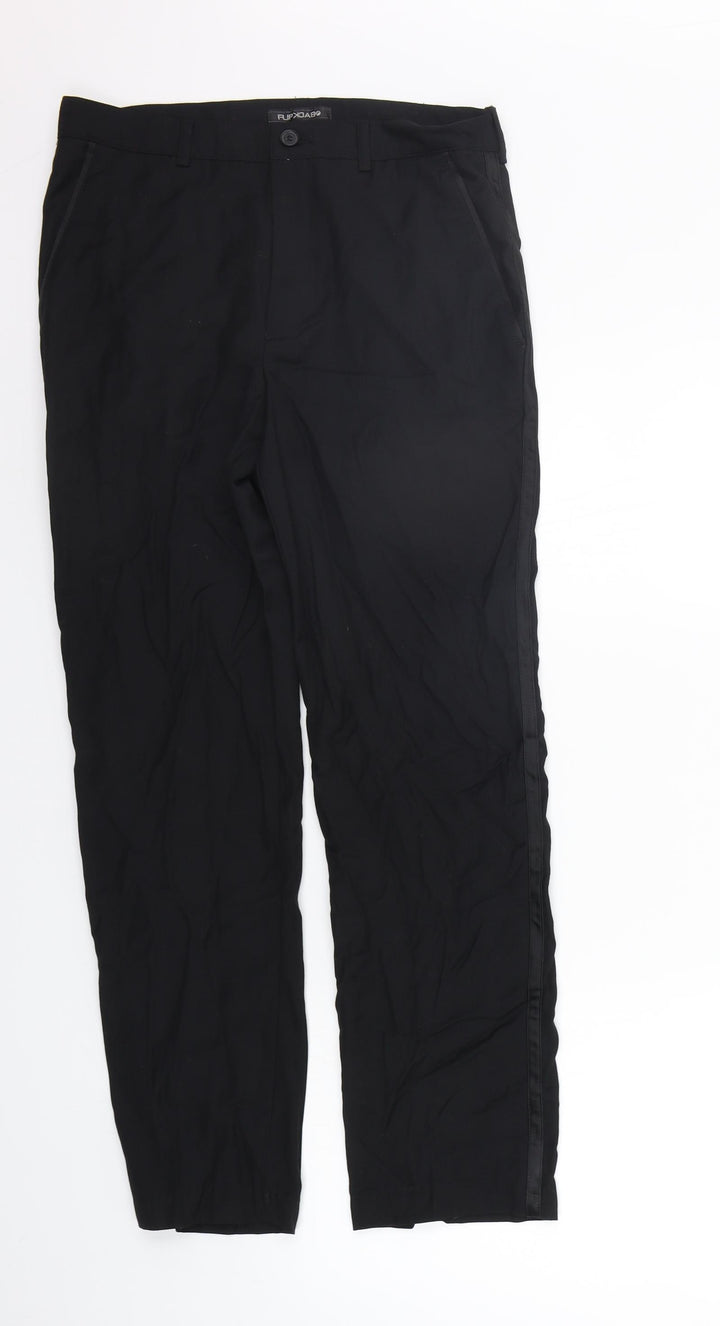 FLIPBACK Girls Black   Chino Trousers Size 13 Years