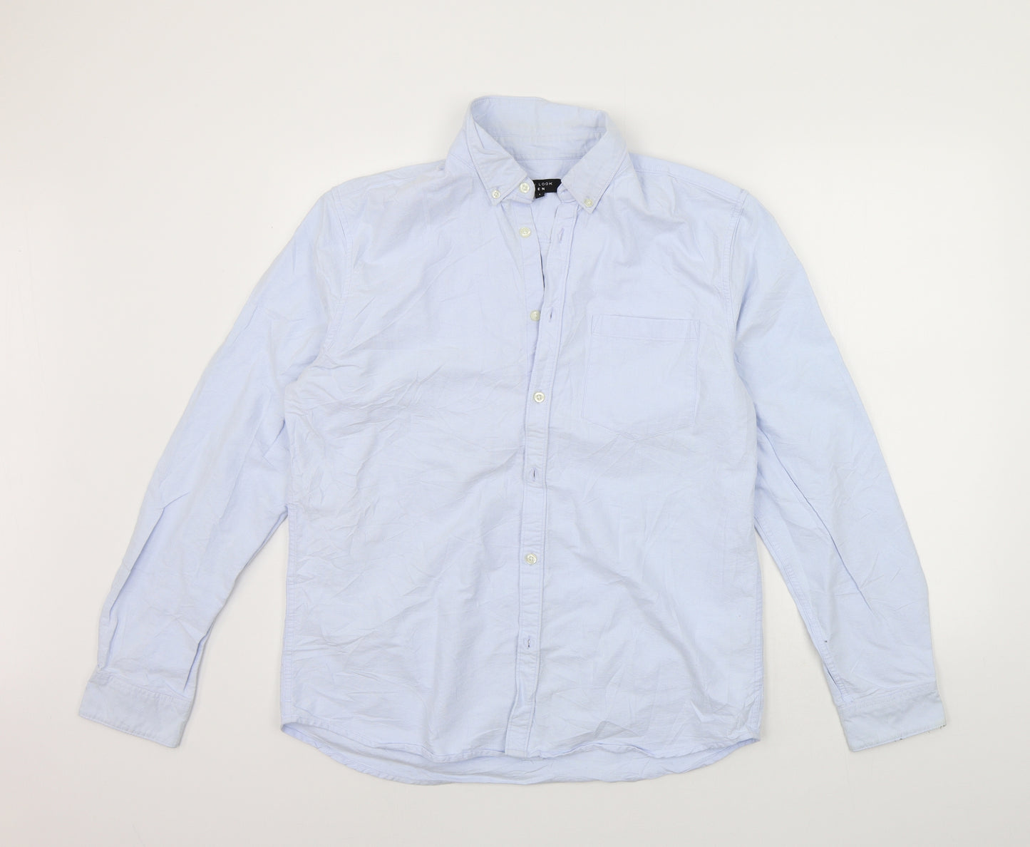 New Look Mens Blue    Button-Up Size L