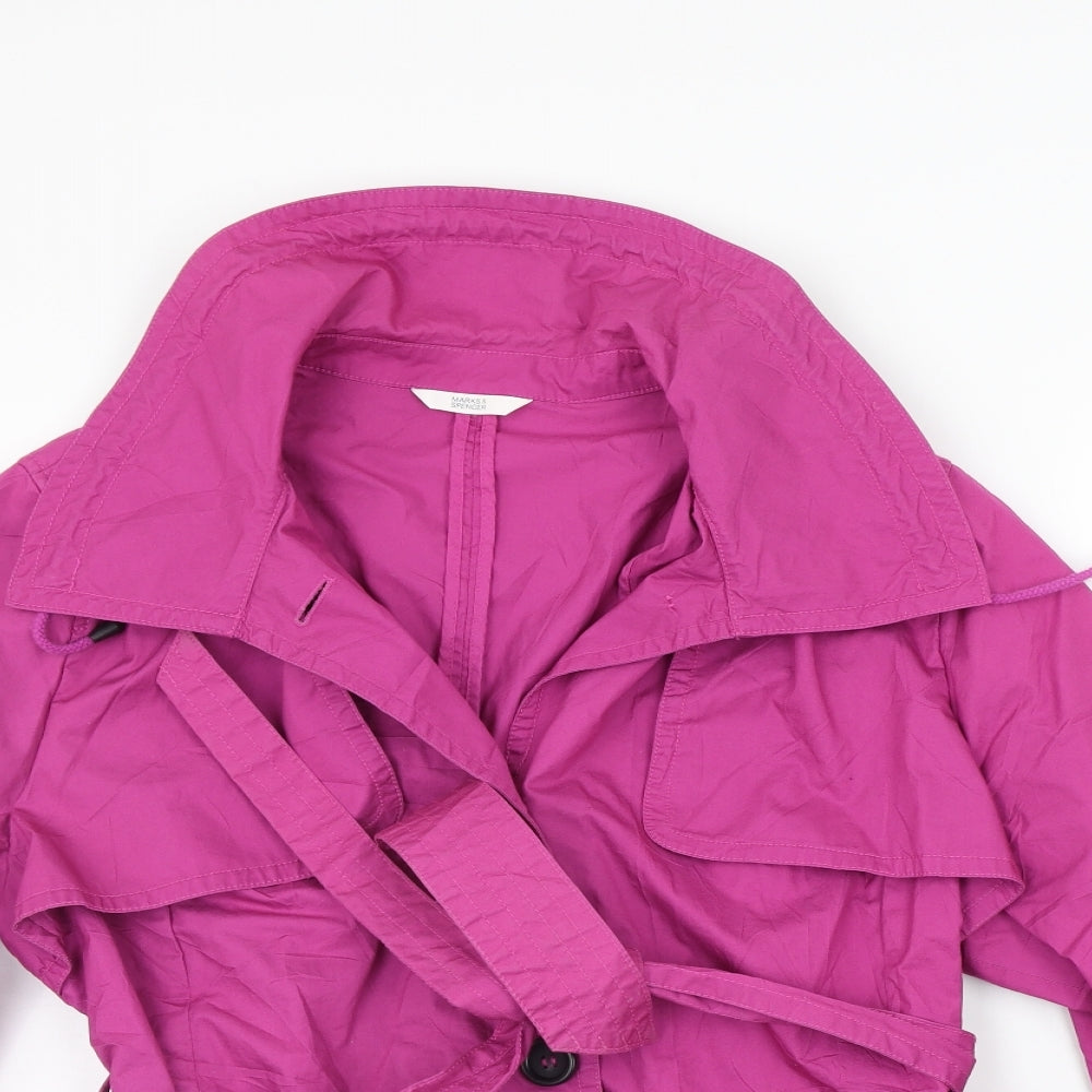 Marks and Spencer Womens Pink   Jacket Coat Size 20