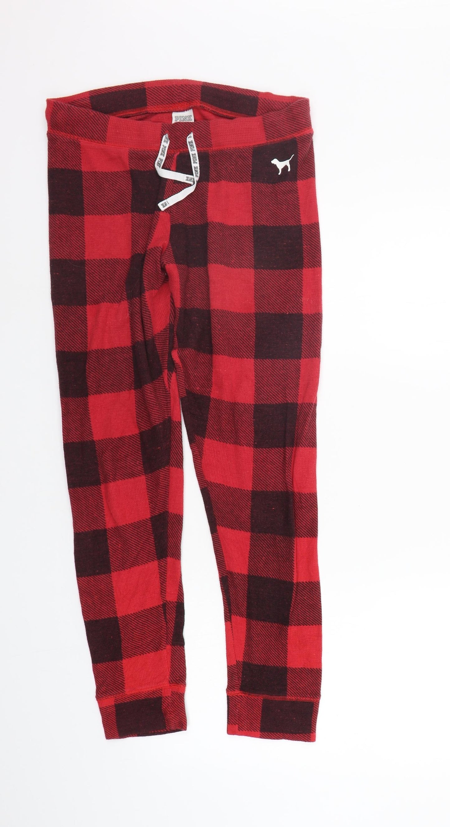 Victoria's Secret Girls Red Check  Top Pyjama Pants Size M