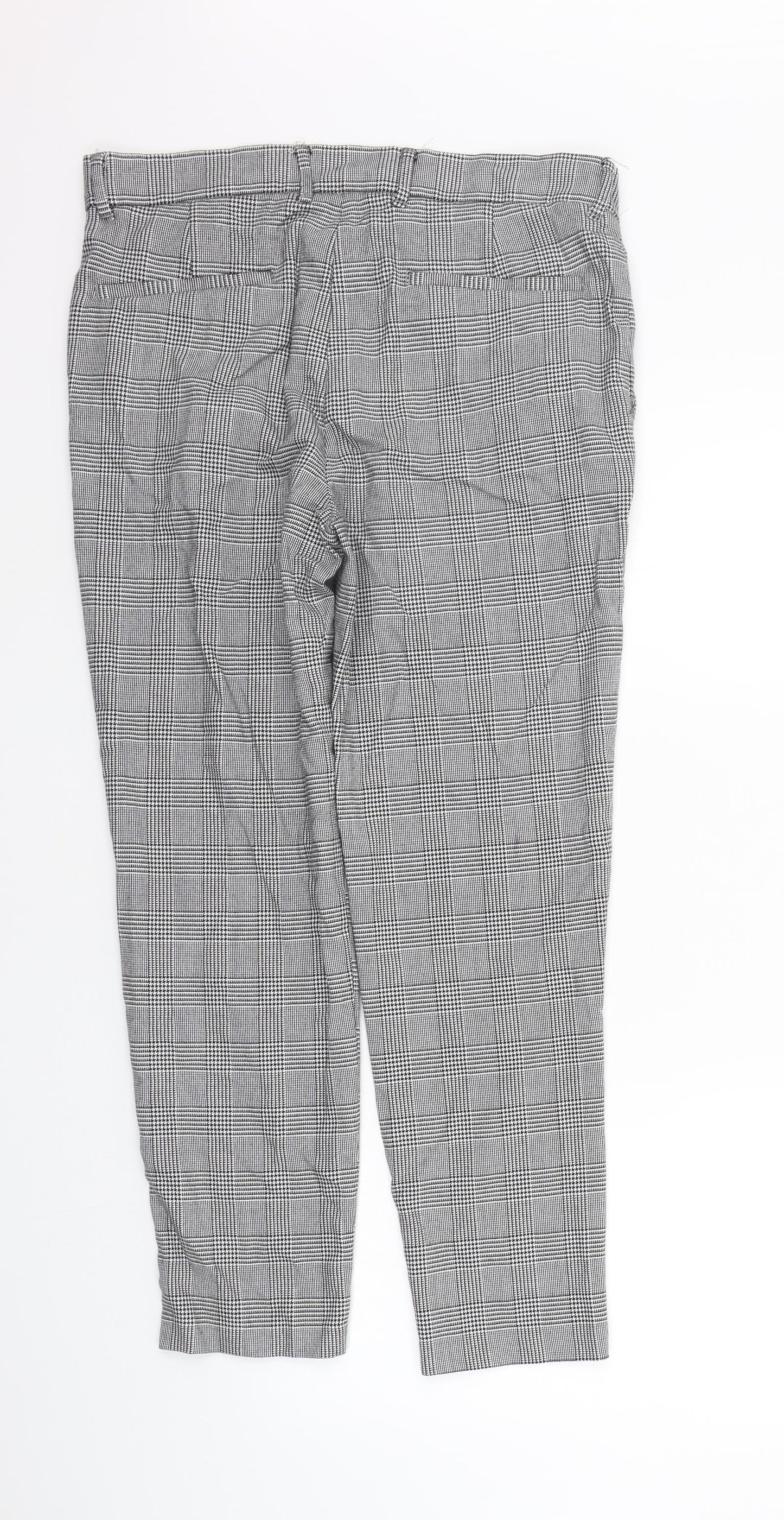 Berkshka Womens Grey Check  Trousers  Size 12 L28 in