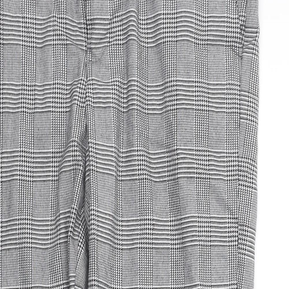 Berkshka Womens Grey Check  Trousers  Size 12 L28 in