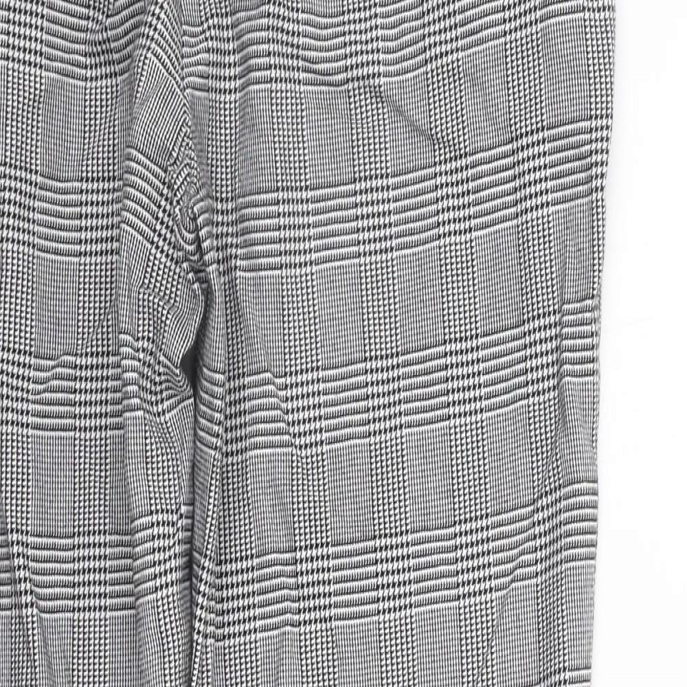 Berkshka Womens Grey Check  Trousers  Size 12 L28 in