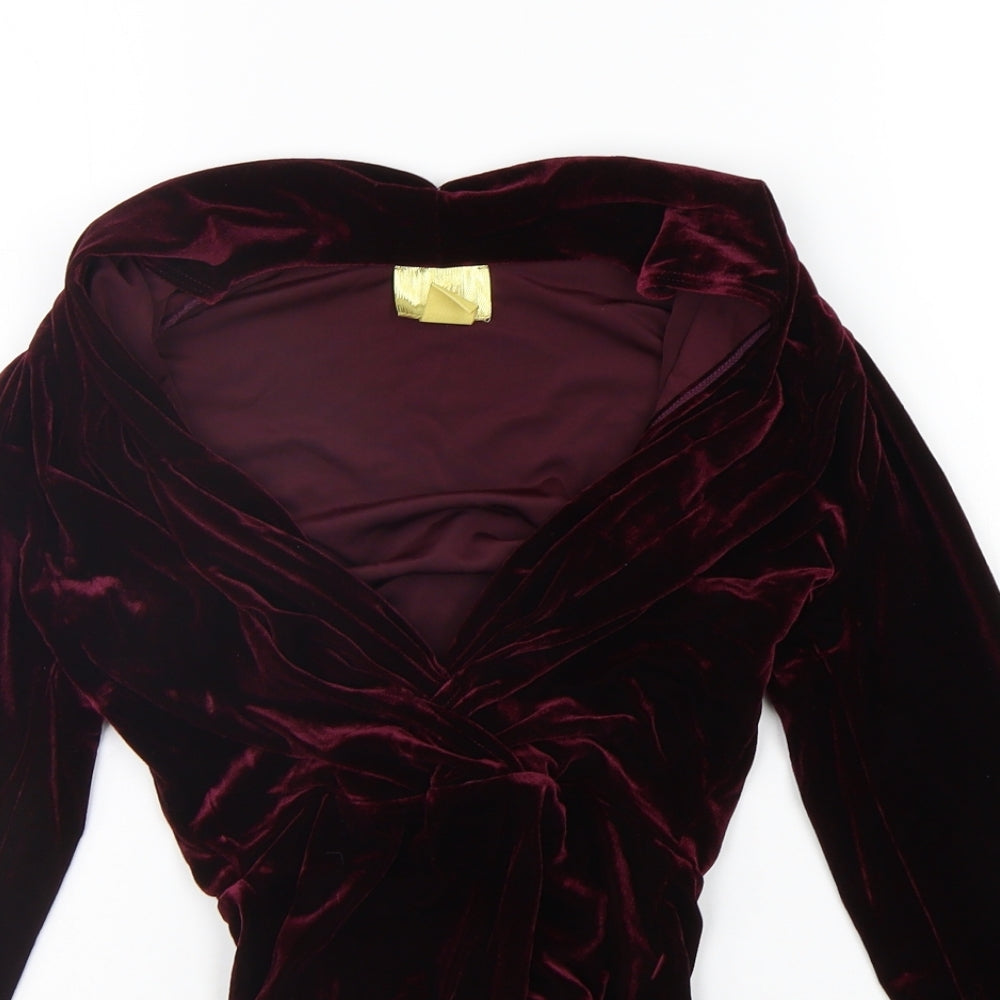 H&M Womens Purple   Jumpsuit One-Piece Size 4