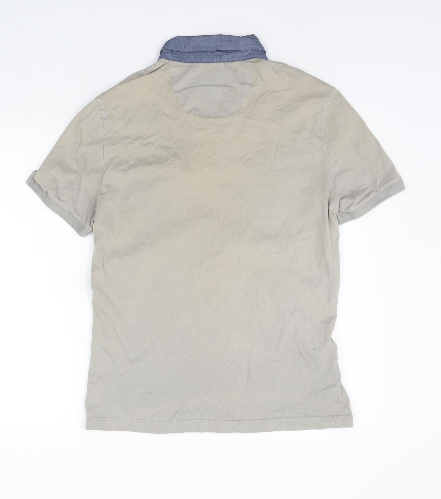 Original Penguin Mens Beige    Polo Size M