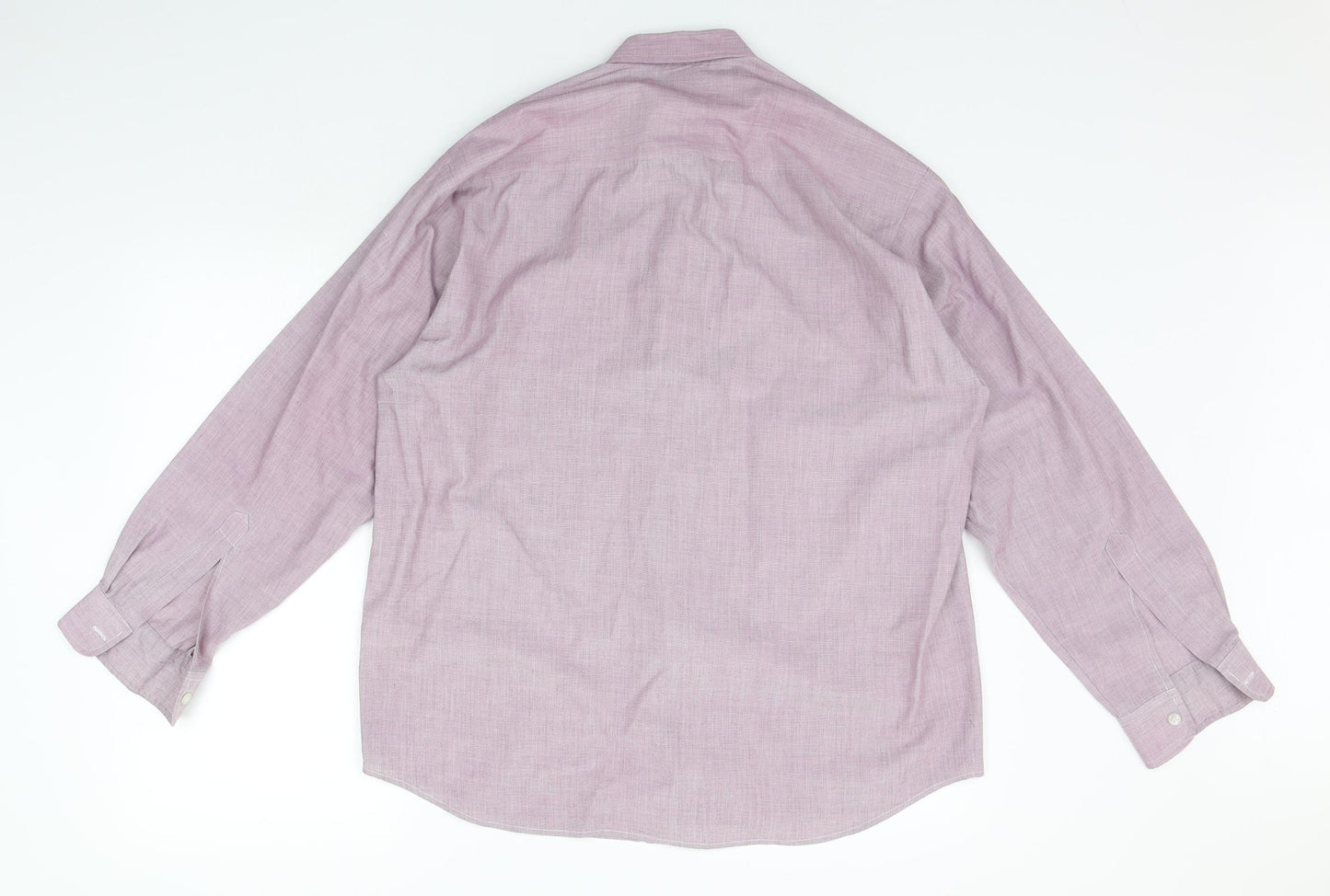 BHS Mens Purple    Button-Up Size 15.5