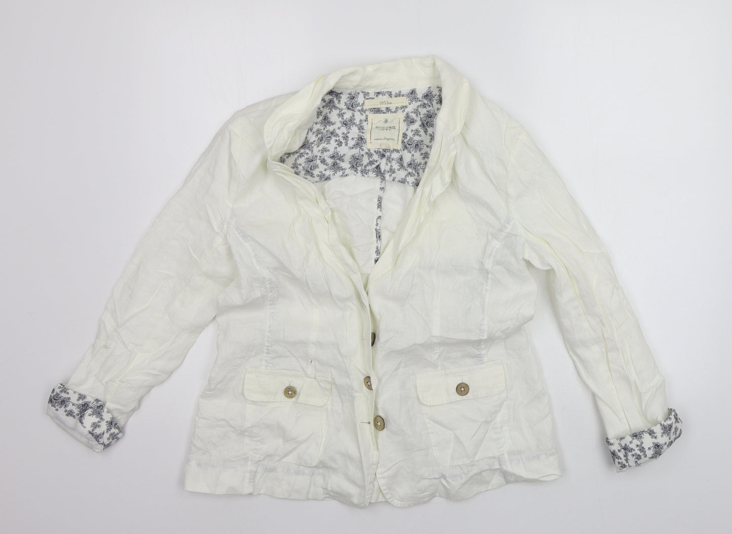 Beacon Cove Womens White   Jacket Suit Jacket Size 12