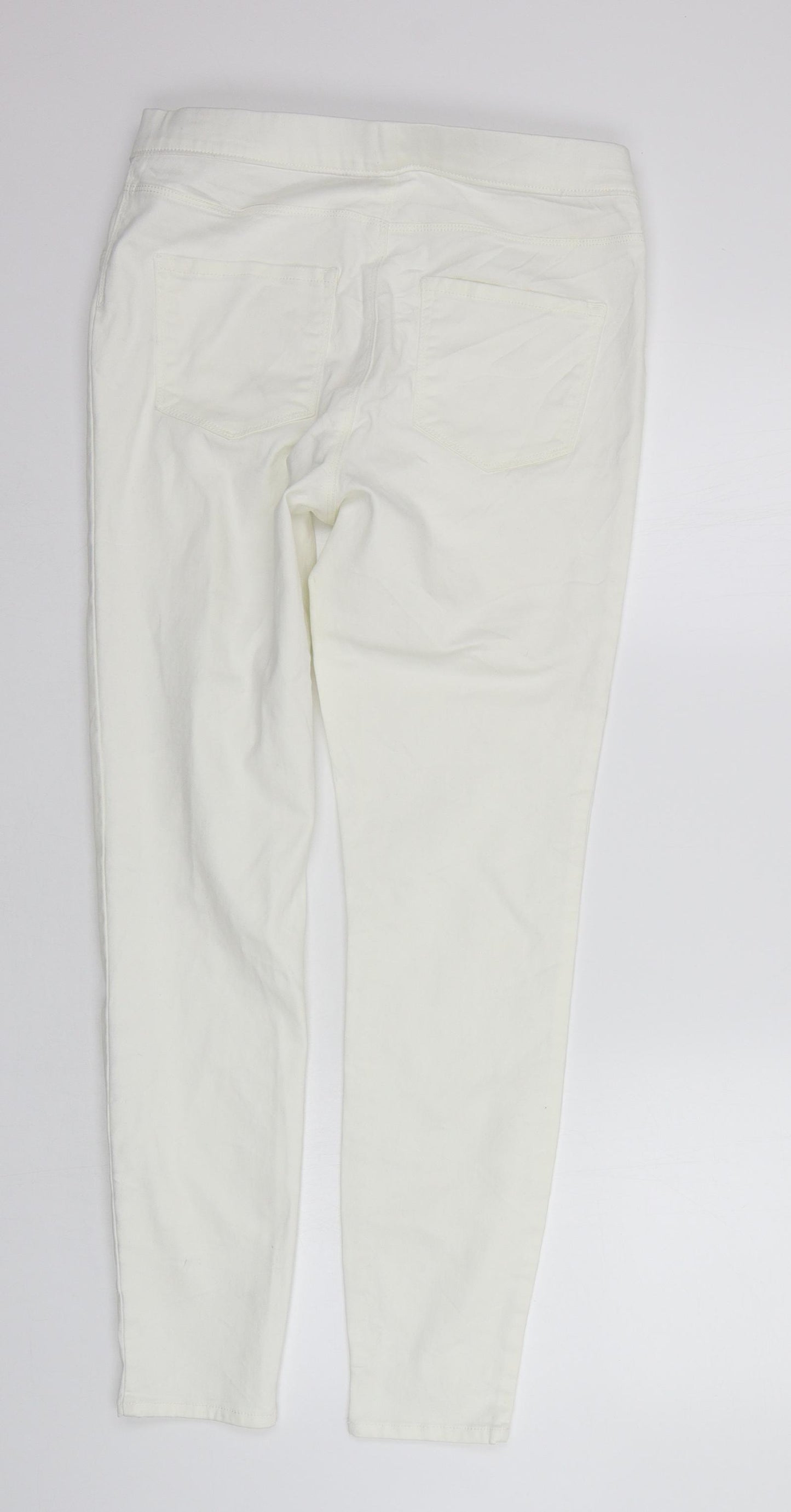 Marks and Spencer Womens White   Jegging Jeans Size 12 L28 in