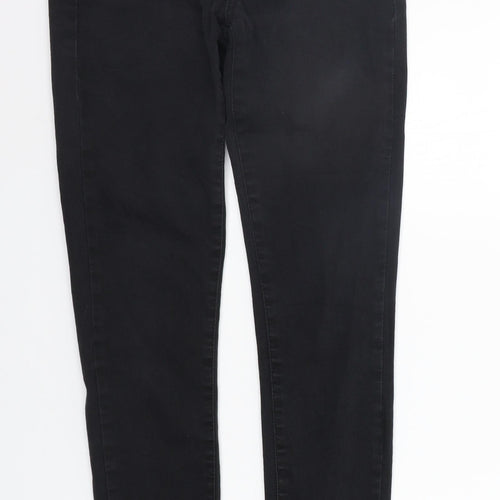 deniem co Womens Black   Trousers  Size 10 L27 in