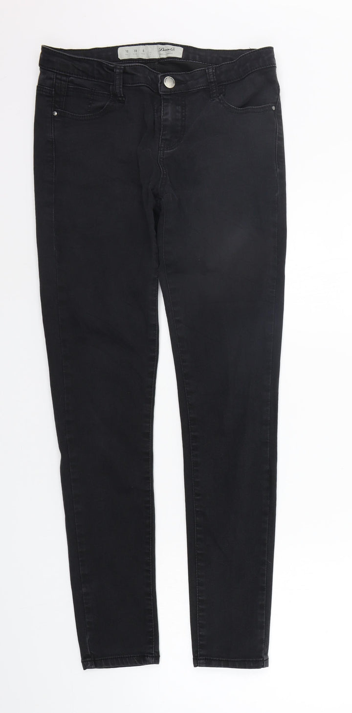 deniem co Womens Black   Trousers  Size 10 L27 in
