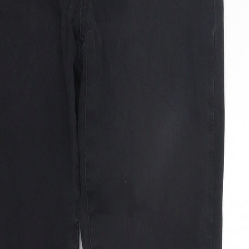 deniem co Womens Black   Trousers  Size 10 L27 in