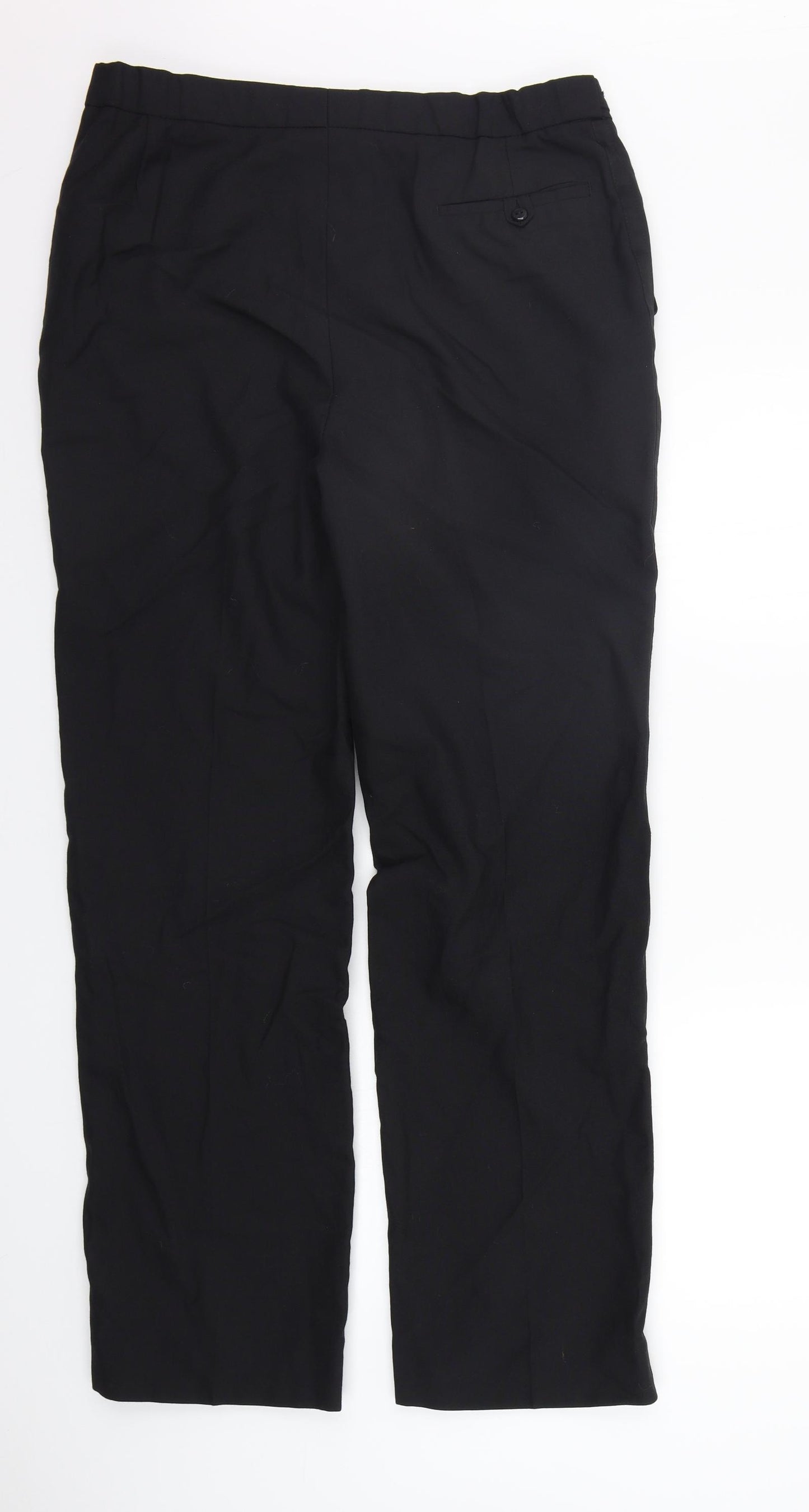 st Michael Mens Black   Trousers  Size 36 in L33 in