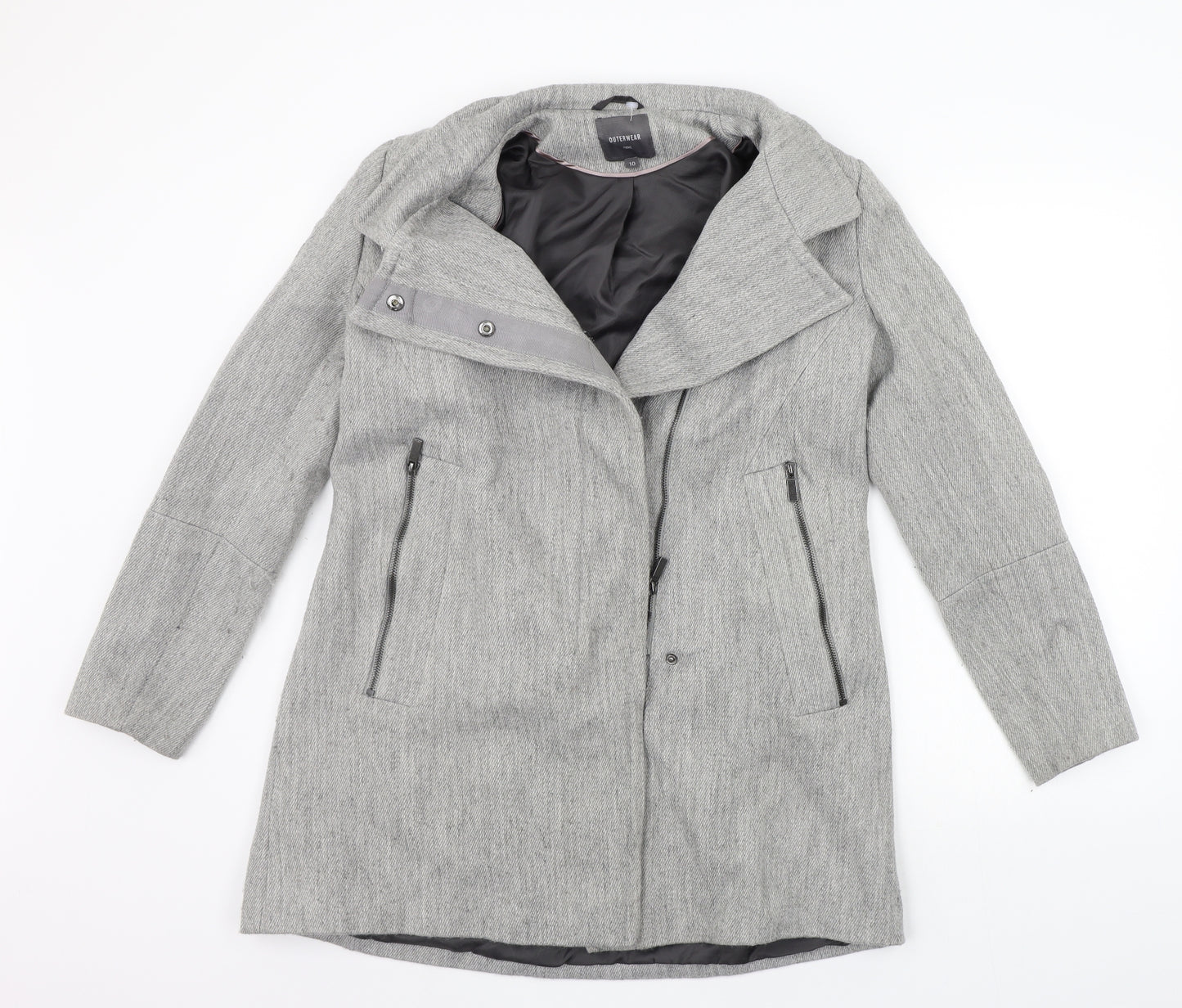 NEXT Womens Grey   Jacket Coat Size 10