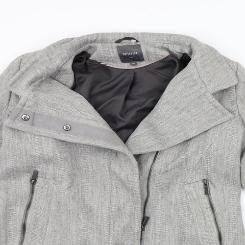 NEXT Womens Grey   Jacket Coat Size 10