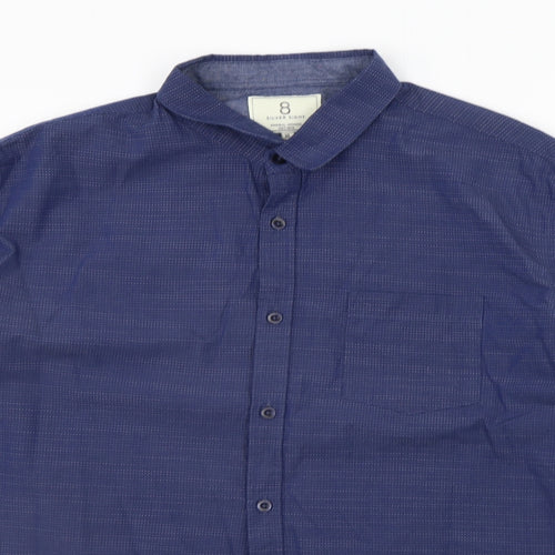 Silver Eight Mens Blue    Button-Up Size XL