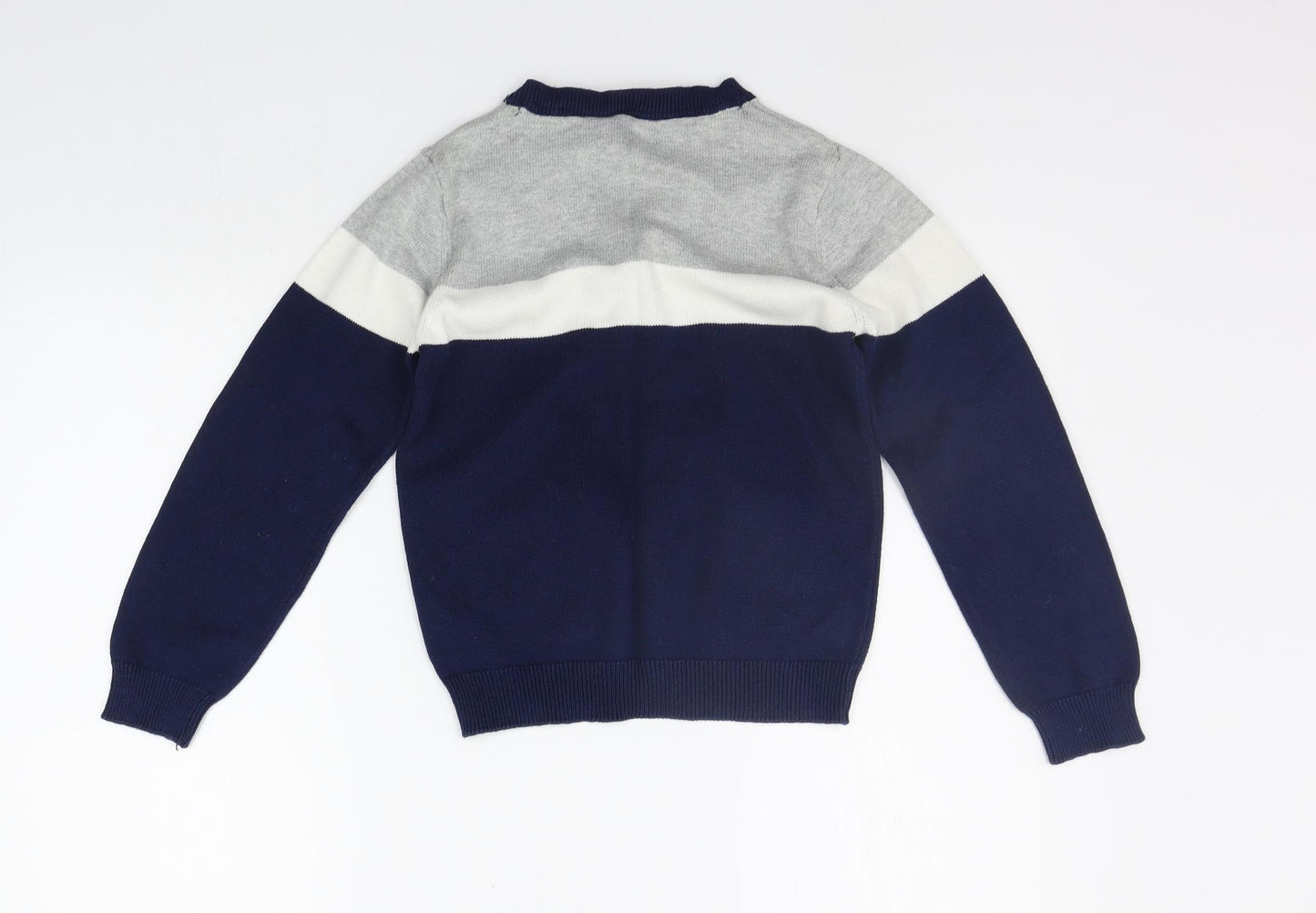H&M Boys Blue   Cardigan Jumper Size 7-8 Years