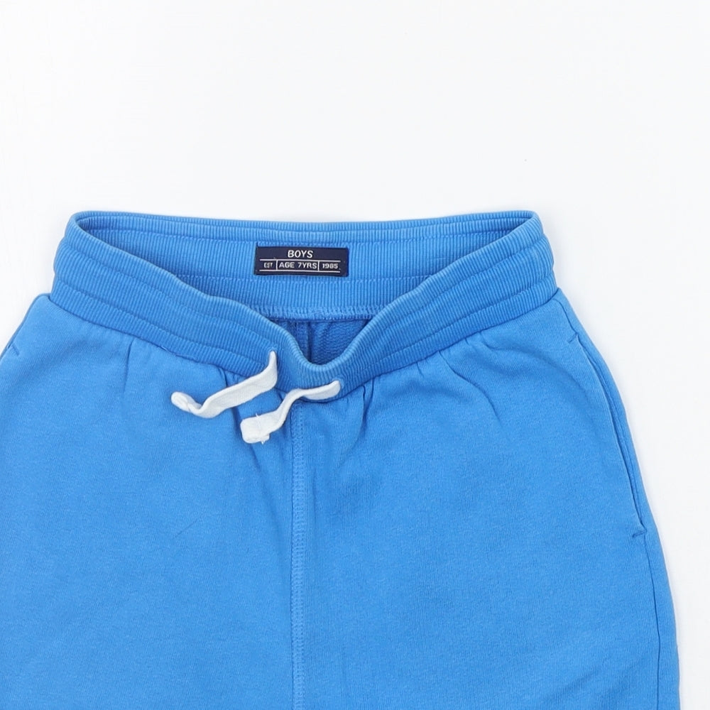 NEXT Boys Blue   Sweat Shorts Size 7 Years - Elasticated Waist