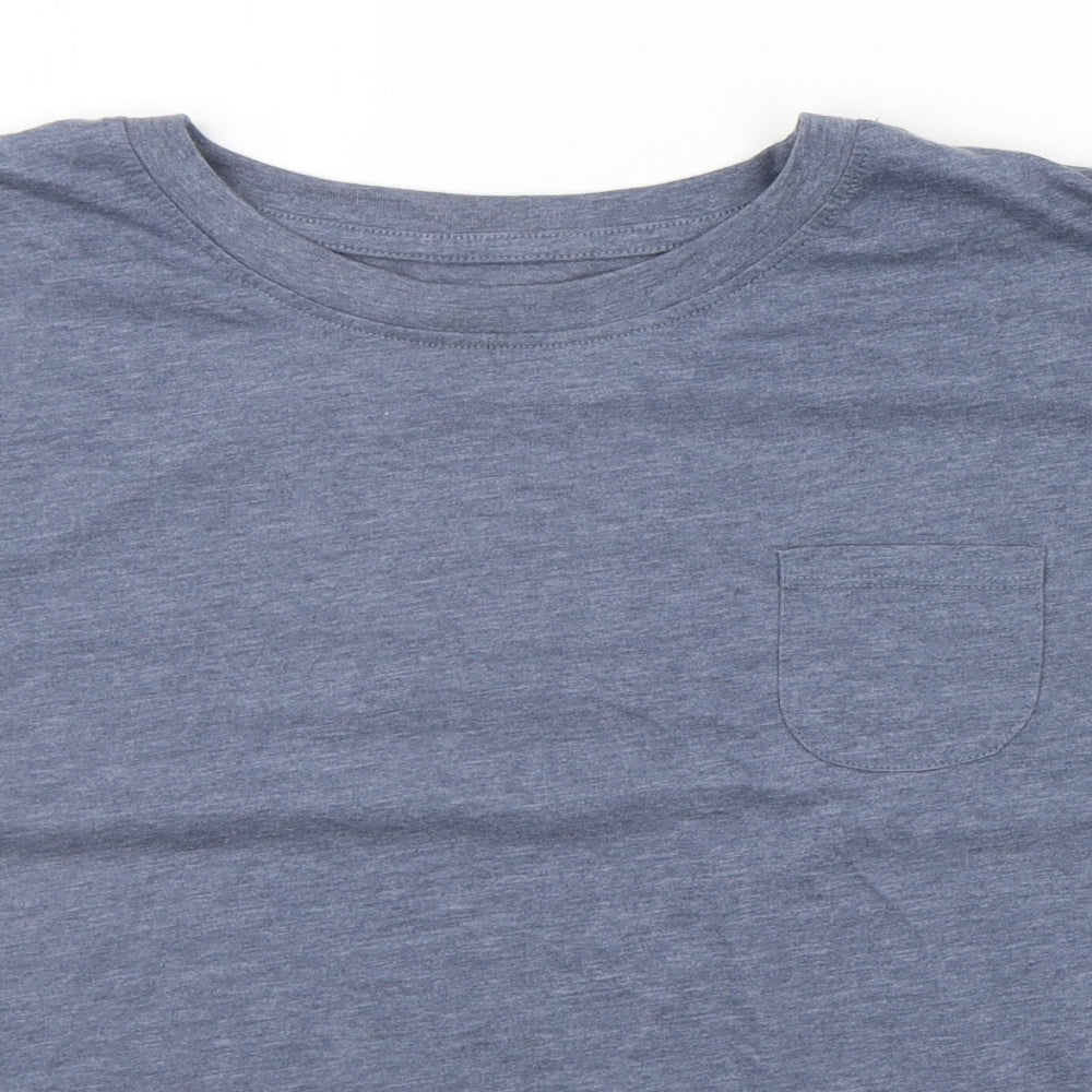 LOVE TO LOUNGE Womens Blue   Basic T-Shirt Size 12