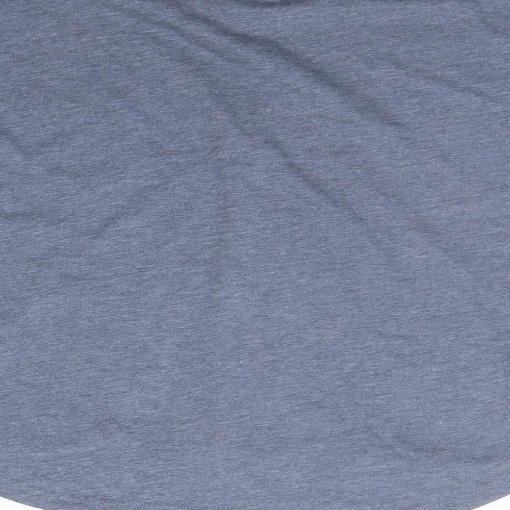 LOVE TO LOUNGE Womens Blue   Basic T-Shirt Size 12