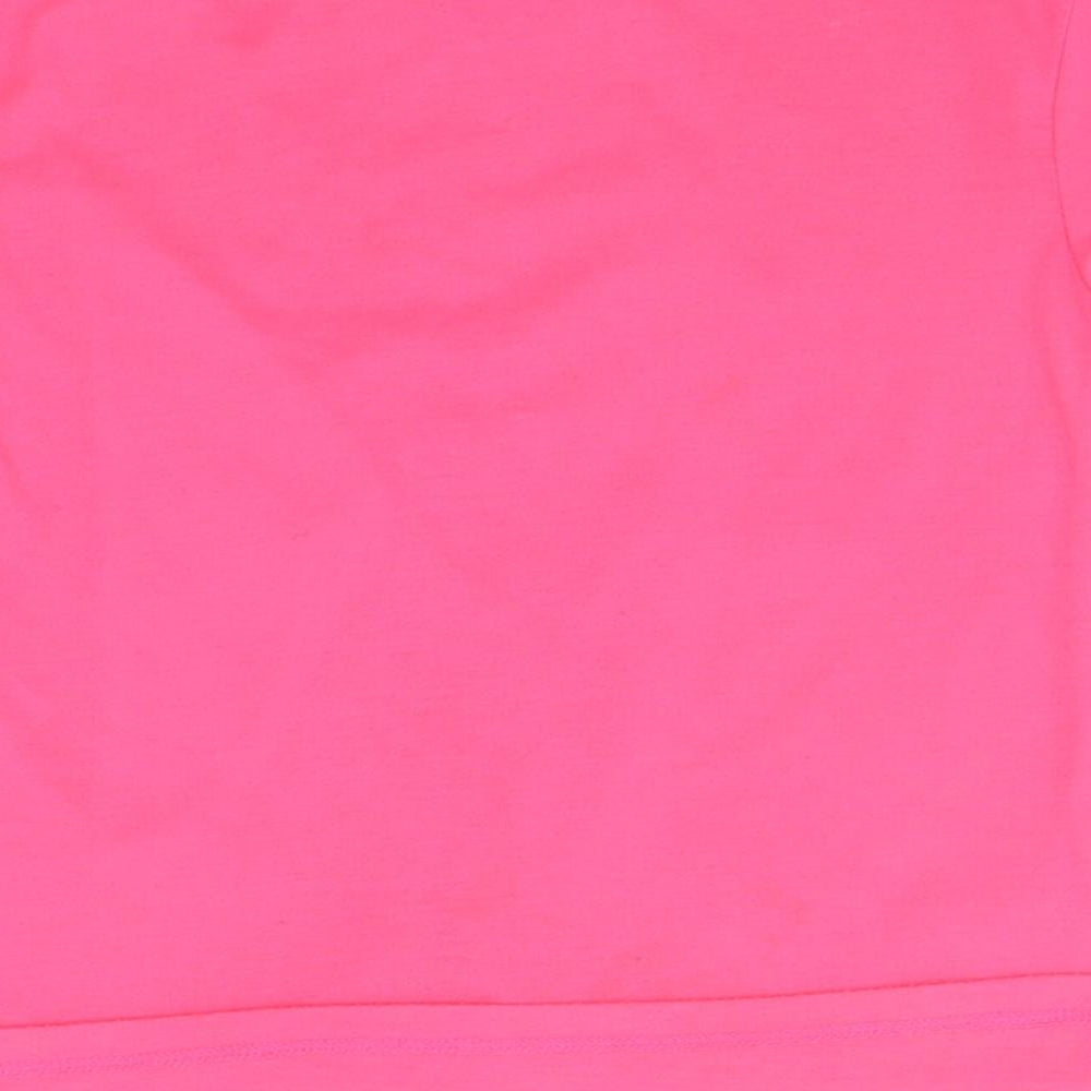Primark Girls Pink   Basic T-Shirt Size 5-6 Years  - SEQUIN