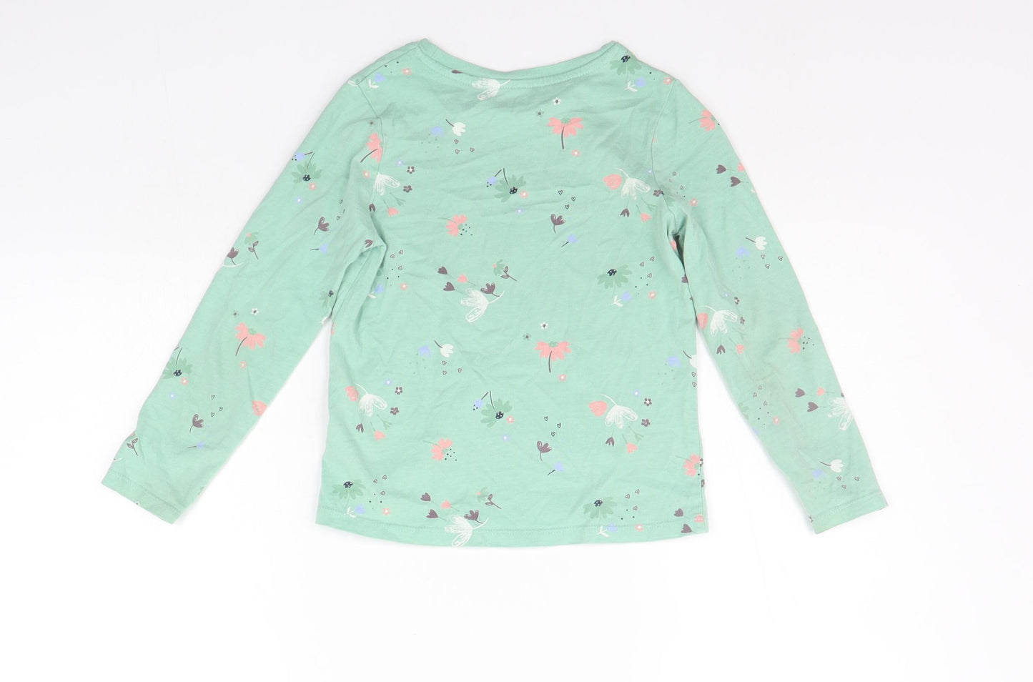 George Boys Green Geometric  Basic T-Shirt Size 5-6 Years