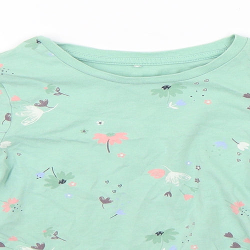 George Boys Green Geometric  Basic T-Shirt Size 5-6 Years
