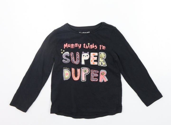 Nutmeg Girls Grey Basic T-Shirt Size 5-6 Years