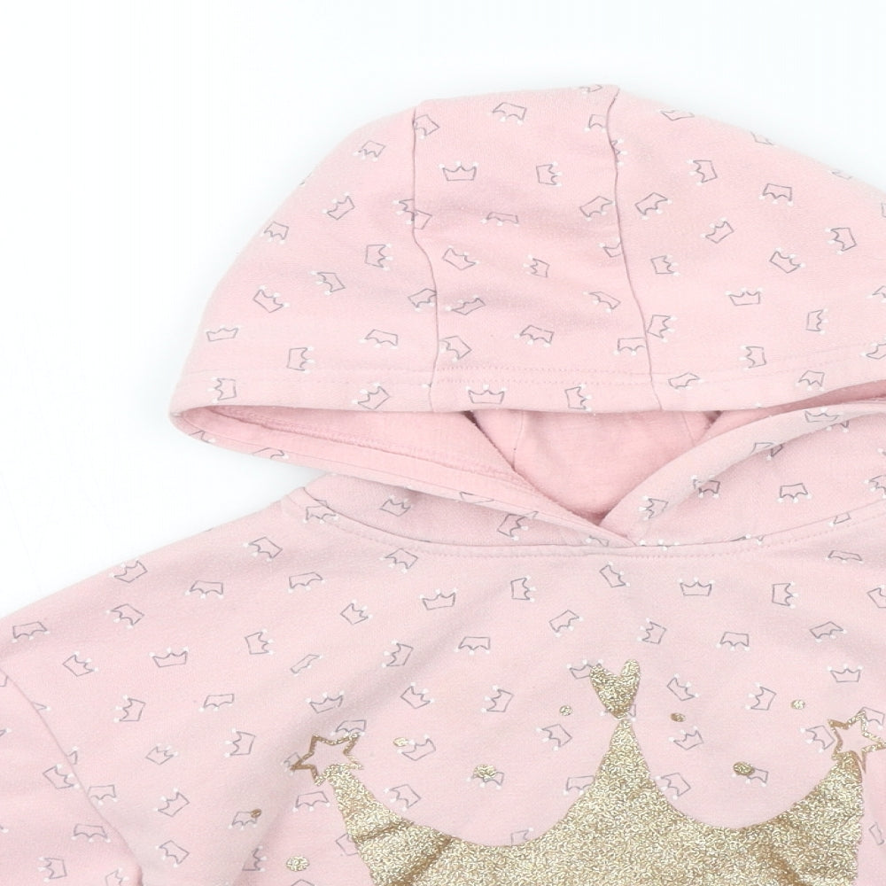 Primark Girls Pink   Pullover Hoodie Size 5-6 Years