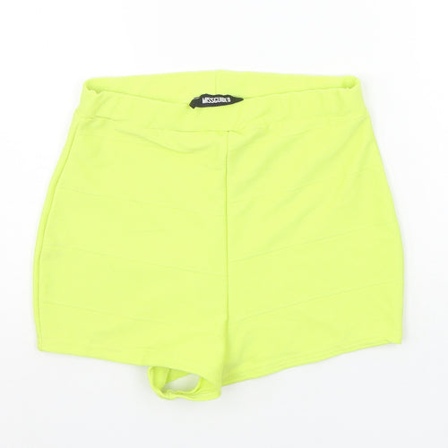 Missguided Womens Yellow   Sweat Shorts Size 10