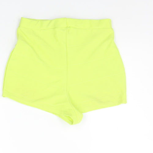 Missguided Womens Yellow   Sweat Shorts Size 10