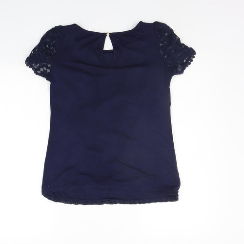 Oasis Womens Blue   Basic T-Shirt Size XS